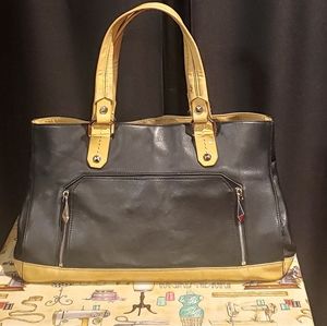 Henri Bendel Large Leather Tote Bag